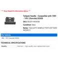 thumbnail image 2 of Tailgate Handle - Compatible with 1989 - 1991 Chevy R3500 1990, 2 of 2