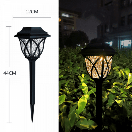 

JUSTUP Outdoor Solar Lights 1 Pack Solar Garden Lights Waterproof Changing Outdoor Lights - Bigger Solar Panel for Garden Patio Yard Pathway Decoration