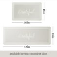 thumbnail image 2 of MARTHA STEWART Bloomfield Grateful Border Kitchen Mat, Comfort Standing Mat, Non-Slip Backing, Water & Stain Resistant, Grey, 18"x48", 2 of 5