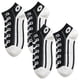 thumbnail image 1 of Calcetas diseño VersSockBlack 2Pares Negro 5-9.5US Converse Calcetines Tubo Corto Poliéster., 1 of 2