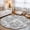 Gray, variant on Grey Coral Coastal Washable Round Area Rug 3 ft, Summer Beach Nautical Ocean Vintage Soft Non Slip Rugs Stain Repellent Indoor Felt Carpet for Living Dining Room Bedroom Home Office