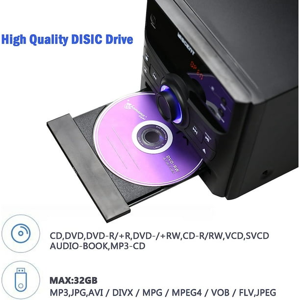 Mini chaîne HiFi 30W avec CD, Radio, USB et Bluetooth MSX-560