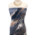 thumbnail image 2 of Stylish Fabric Animal Skin Printed Polyester Fabric, By the Yard, Navy Camel., 2 of 2