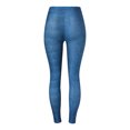 thumbnail image 2 of Gibobby Leggings cintura alta Mujeres Casual Cintura alta Slim Fit Simulación Botón Jeans Leggings（A，Talla única), 2 of 5