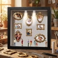 DIY Silhouette Shadow Box Frame Kit, Mini Gold Photo Display with ...