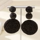 thumbnail image 1 of Elegant & Creative Vacation Style Raffia Braided Round Dangle Earrings - Perfect Gift for Women & Girls!, 1 of 5