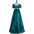 thumbnail image 4 of Kate Sharma Dress Vintage Regency Dress Tea Party Dress for Women with Satin Sash Ruffle Empire Waist Dress Gown, 4 of 7