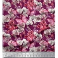 thumbnail image 1 of Soimoi Poly Georgette Fabric Butterfly & Orchids Floral Printed Fabric 1 Yard 52 Inch Wide, 1 of 1