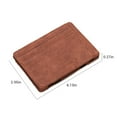 thumbnail image 4 of stanreset Men PU Elastic Band Slim Wallet Business Credit Card Holder Bank Card Case Purse Coffee, 4 of 4