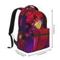 thumbnail image 2 of Alastor Hazbin Hotel Anime Backpack Shoulders Laptop Daypack Student School Bag Satchel Bookbag Unisex Travel Bag Rucksack Knapsack, 2 of 6