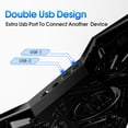 thumbnail image 2 of COOLCOLD Laptop Cooling Pad,Laptop Cooler for 12"-17.3" Laptops, Laptop Stand With 4 Quiet Fans, Strong Heat Dissipation, Suit Desk or Lap Use - Blue, 2 of 7
