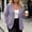 Purple, variant on Loyisod 2026 Summer Striped Blazer Women Notched Collar Long Sleeve Lightweight Breathable Business Casual Work Jackets Pocket