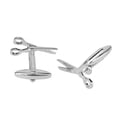 thumbnail image 3 of Par de tijeras Zulema de acero inoxidable Gemelos Plata para Hombres, 3 of 8