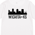 thumbnail image 4 of Inktastic Wichita Kansas City Skyline Boys or Girls Long Sleeve Toddler T-Shirt, 4 of 5