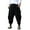 Black, variant on Men's Retro Gypsy Festival Harem Trousers Baggy Solid Comfortable Pants