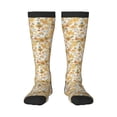 thumbnail image 2 of Picia Women Crew Soft Moisture-wicking Socks Retro 70s 60s Flower Pattern Design Cotton Socks, One Size fit All, 2 of 9