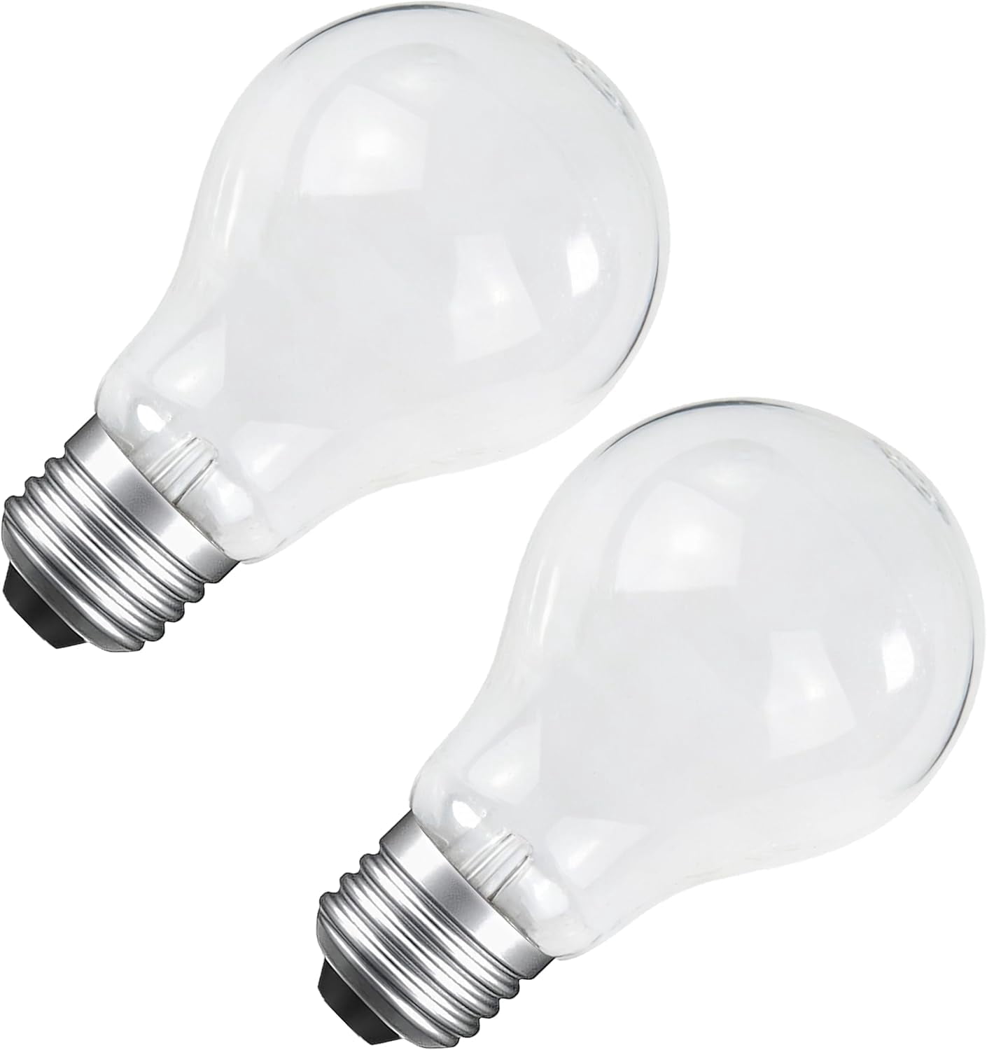 100 Watt Incandescent Light Bulbs, A19 Incandescent Rough Service Light Bulb,100 WATT Incandescent Bulb Shatter Resistant Rough Service Light Bulb 100 WATTS A19 Shape (2PACK)