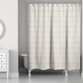 thumbnail image 2 of Creative Products Cream and Gray Check 71x74 Shower Curtain, 2 of 2