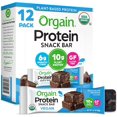 thumbnail image 1 of Organic Vegan Protein Bars, Chocolate Chip Cookie Dough - 10g Plant Based Protein, Low Calorie Healthy Snacks, No Lactose or Soy Ingredients, Gluten Free, Non-GMO - 1.41 Oz (Pack of 12), 1 of 5