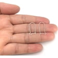 thumbnail image 5 of 10pcs Authentic 925 Sterling Silver Kidney Earring Hooks 20mm Earwire Connector (Wire 0.7mm/21 Gauge/0.028 inch) SS332, 5 of 5