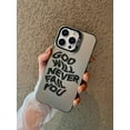 thumbnail image 2 of Slogan Pattern Liquid Silicone Mobile Phone Case Full-Body Protection Shockproof Anti-Fall TPU Soft Rubber Case Compatible With IPhone 11/12/13/14/15/15pro/15 Plus/15 Promax/7plus/8plus/X/Xs Max/Xr/11, 2 of 9
