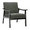 Black, variant on Sesslife Leisure Single Sofa, Modern Accent Chair with Metal Frame, Modern Leisure Arm Chair for Bedroom, Living Room, Brown