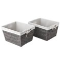 thumbnail image 3 of Faux Wicker Bins, Set of 2, 3 of 5