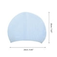 thumbnail image 4 of Unique Bargains 1 Pc Silicone Waterproof Water Drops Embossed Swim Cap Light Blue, 4 of 5