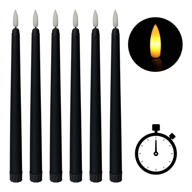 SWANEW Bougies à LED Lot De 10 Bougies LED Décoratives Bougie Sans Flamme De Avec Telecommande A 10 Touches Flamme Led Clignotante Blanc 88822140