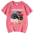 thumbnail image 3 of Hauts pour Filles Décontractés Imprimés Col Rond Manches Courtes T-Shirts Confortables pour Filles Vêtements Décontractés Légers Hauts d'Été pour Enfants, 3 of 5