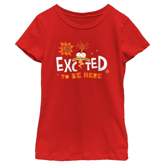 Girl's Inside Out 2 So Excited to Be Here  Graphic T-Shirt