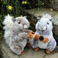 thumbnail image 2 of Lubelski Cute Simulation Squirrel Animal Stuffed Doll Soft Fluffy Sofa Couch Decor Toy, 2 of 8