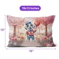 thumbnail image 4 of Happy Valentine’s Day Adorable Great Dane Puppy Holding Heart Balloon Pillow Cushion Double Sided Danes Dog Lover Gifts Throw Pillow - 00030, 4 of 4