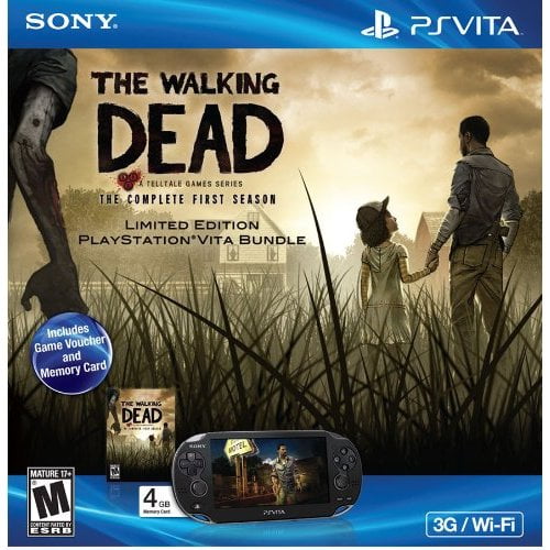 Refurbished Playstation Ps Vita 1000 3g Wifi The Walking Dead Bundle Walmart Com Walmart Com