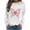 White-48, variant on Kctiaxy Womens Crewneck Sweatshirt Long Sleeve Pullover Tops Fashion Graphic Print Fleece Outerwear Jacket