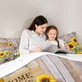 thumbnail image 4 of Homewish Rustic Sunflower 7-Piece Bedding Comforter Set,Country Farmhouse Lodge King Bedding Sets,Yellow Floral Bed Sheets For Boys Girls,Breathable Home Decor, 4 of 8
