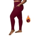 thumbnail image 4 of newwalpole Women's Plus Size Dress Yoga Pants Leggings Elastic High Waist Stretch Soft Bootcut Sport Pants Red for Size 5XL, 4 of 8