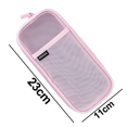 thumbnail image 2 of Grid Mesh Pencil Bag Clear Simple Stationery Organizer Multi-Color Pen Marker Pouch for Adults Office Business, 2 of 5