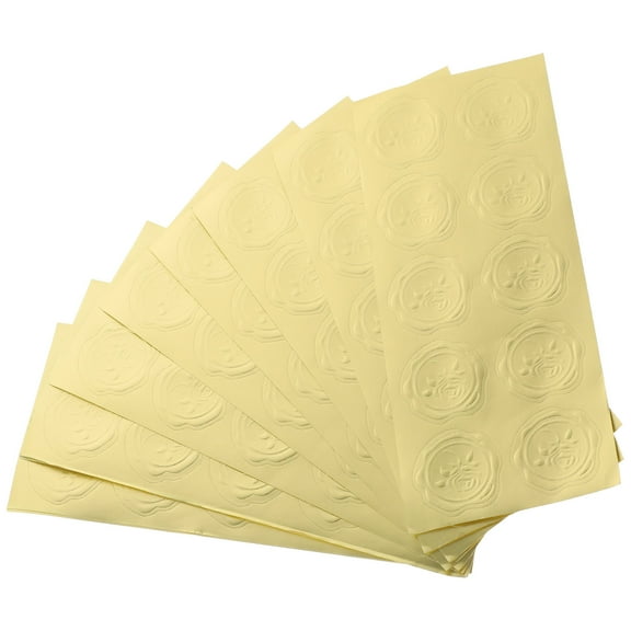unbranded 10 Sheets Self-adhesive Sealing Label Stickers Invitation Stickers Envelope Seal Stickers