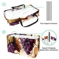 thumbnail image 4 of Grape Large Foldable Decorative Box Storage Bin Oxford Cloth Shopping Bags, 4 of 7