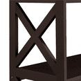 thumbnail image 5 of Yaheetech 3-Tier Wooden Console Table with Power Outlet, Espresso, 5 of 9