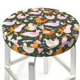 thumbnail image 3 of Haiem Roosters and Chicks Cushion Round Bar Chair Seat Cover Bar Chair Cushion Covers Elastic Washable Bar Chair Cover,Protects from Scratches and Stains-13 inch, 3 of 7
