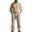 Khaki, variant on Awwp Men Set Autumn Men's Linen Suit Featuring Loose Long Sleeved Pants And Casual Trousers A Two Piece Men's Outfit Set. Black L