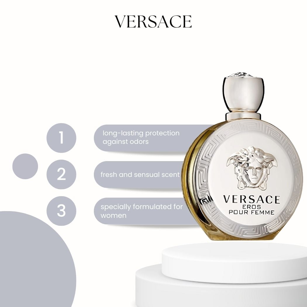 Versace Eros Pour Femme Perfumed Deodorant Natural Spray 50 ml / 1.7 oz