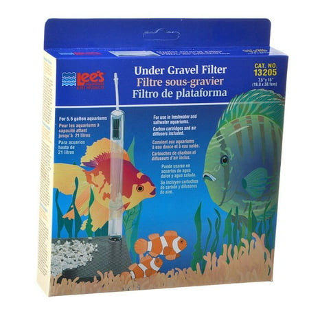 Lees Undergravel Filter - Lees Original Undergravel Filter 15 Long x 7.5 Wide (5.5 Gallons) - Pack of 2