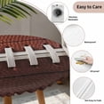 thumbnail image 3 of American Football Laces Round Tablecloth for 36-44 Inch Tables, Fitted Table Cover with Elastic Edge, Classic Rugby Sports Waterproof Outdoor Table Cloth Protector for Patio Garden Dinner Picnic, 3 of 9