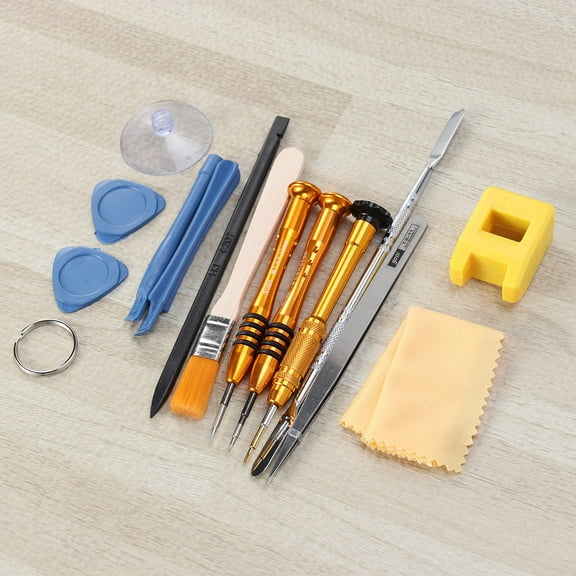 Raindrops 15Pcs Magnetic Repair Tool Kit for Phone Battery Replacement and Cleaning 8.66 x 4.52 x 0.78 inch