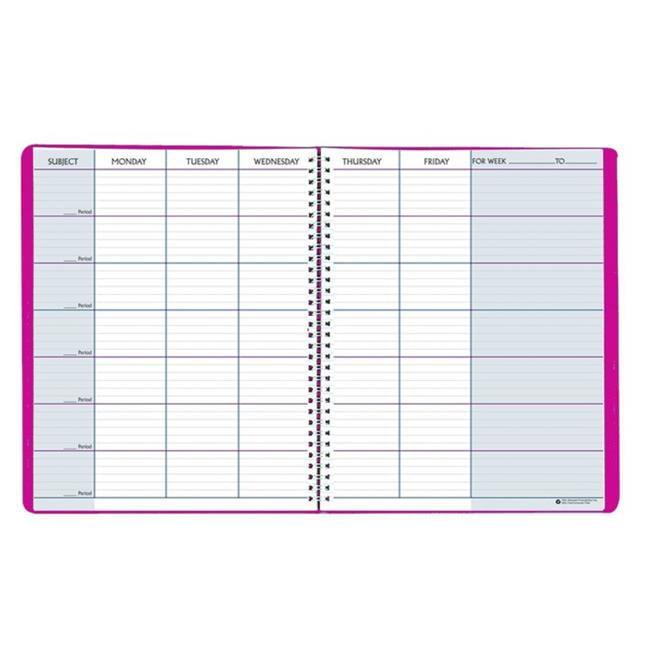 Teachers Planner, Dark Pink Cover