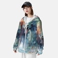 thumbnail image 3 of Vsdgher Ink Style Wave Dragon Print Adult Hoodie Shirts Rash Guard for Men Women,Long Sleeve Sun Protection Fishing Shirts for Athletic Running Swim-Small, 3 of 7