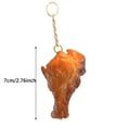 thumbnail image 2 of Realistic BBQ Food Keychain Set Grilled Chicken Wing Sausage Charm, 2 of 7